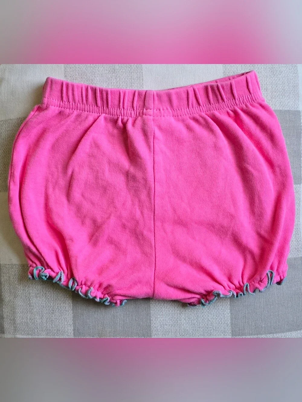 Pink Baby Girl Bloomers Diaper Cover Size 6-9 Months